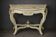 Italian console painted and sculpted – Wood top with faux marble appearance – 19th century