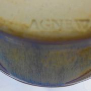 Pitcher or vase in glazed ceramics, signature to identify