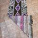 Vintage Boucherouite Berber hallway rug: Moroccan rug