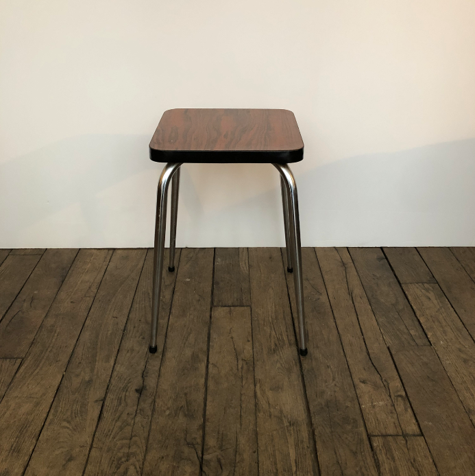 Brown formica stool