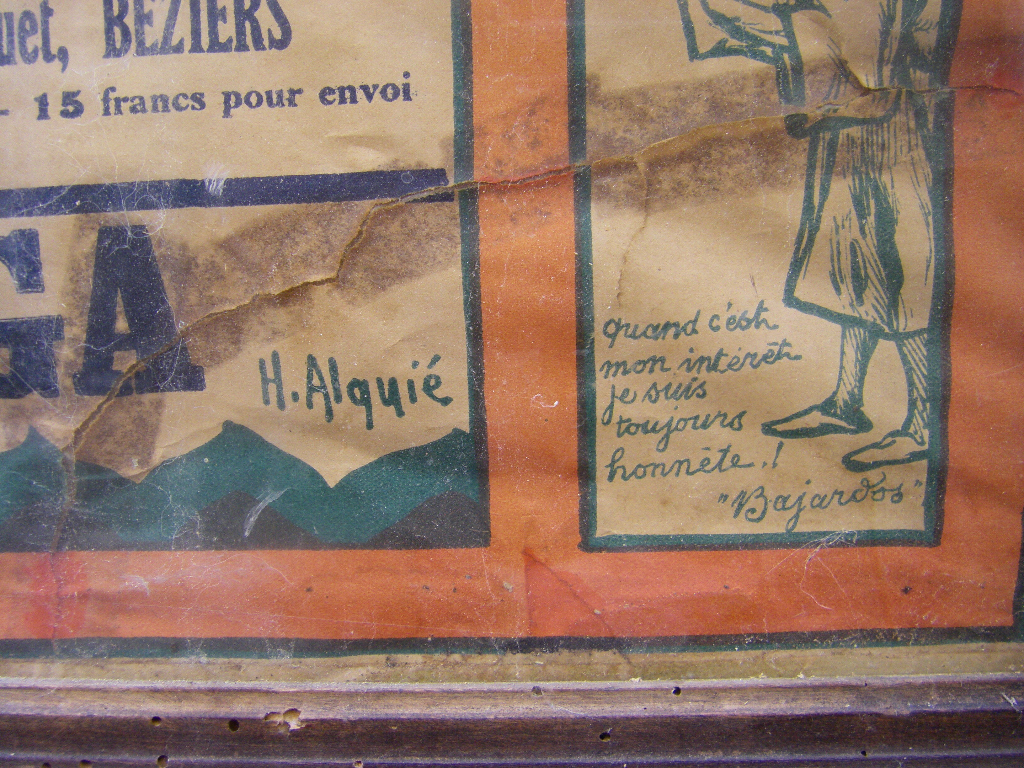 Large poster of the Béziers Arena Theatre
