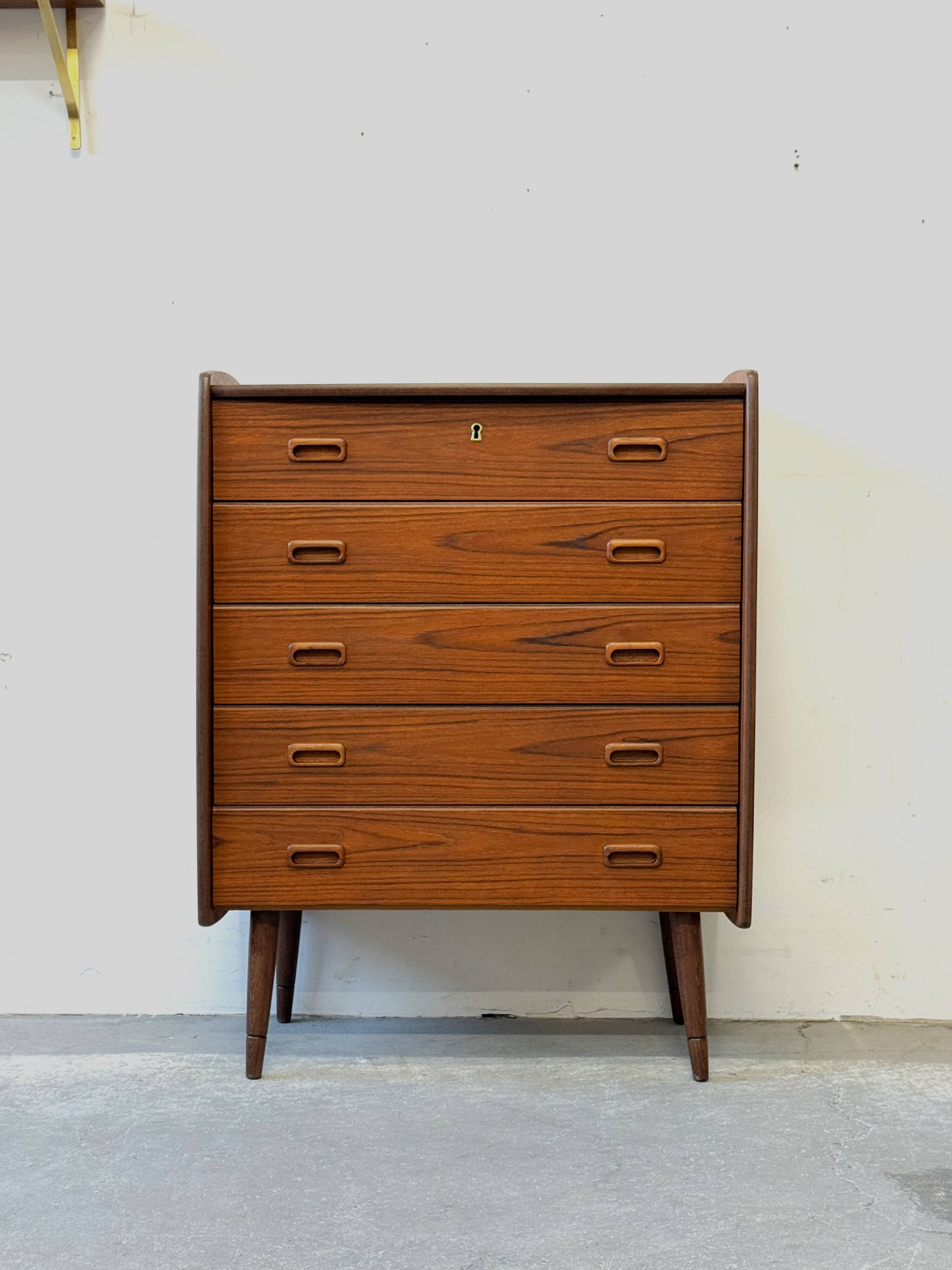 Teak Drawer Cabinet, Norway, Mid-C Modern, Vintage