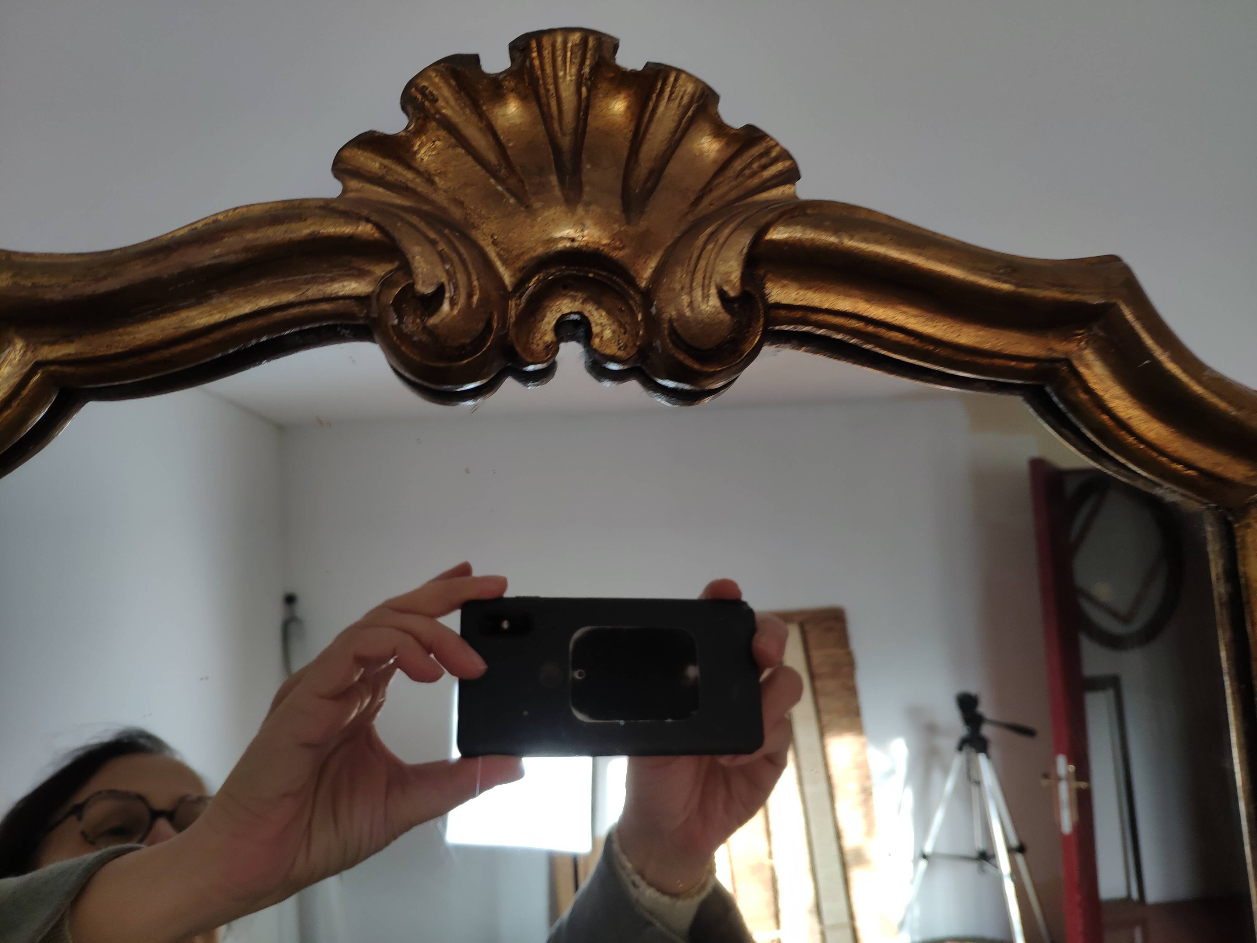 Old gilded mirror, 57x40 cm