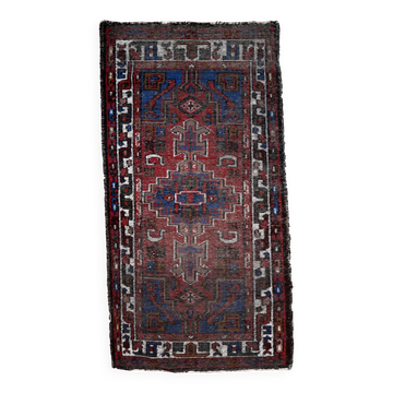 Tapis Hamadan vintage fait main en laine – 101 x 197 cm - 1C1042