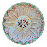 Plat barbotine trompe l’œil nénuphar