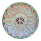 Plat barbotine trompe l’œil nénuphar