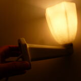 Old wall lamp for porcelain and opaline bathroom