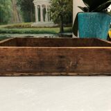 Old wooden box of industrial workshop