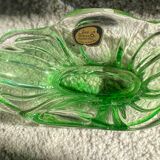 Vide poche coupe à fruits verre lux glass austria années 1950  1960 fait main