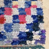 Colorful Boucherouite Berber rug - 93 x 134 cm