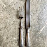 Christofle service cutlery in silver metal