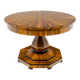 Extendable Biedermeier walnut round table - 1920-1939
