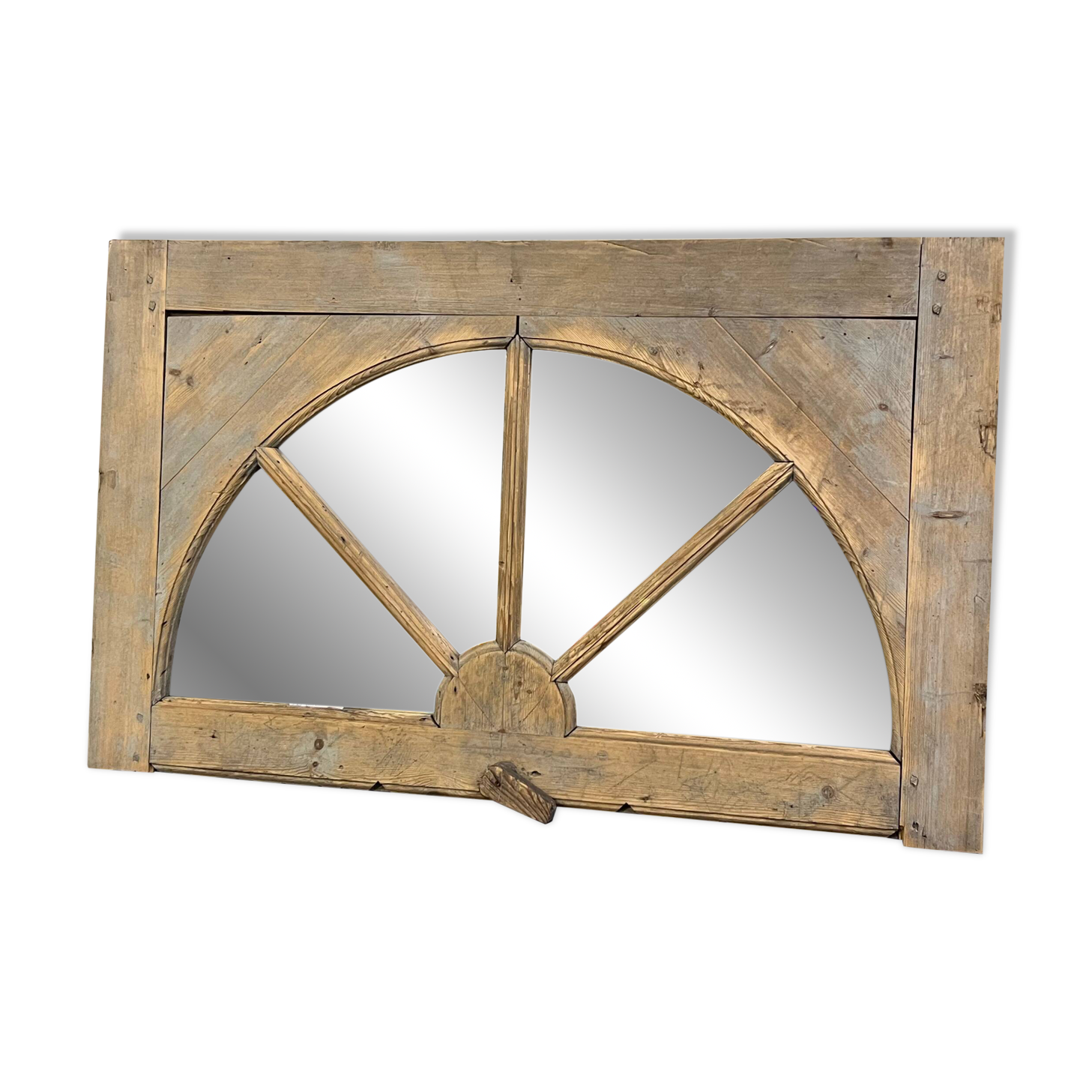 Patinated pine mirror frame no.