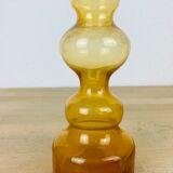 Scandinavian vase Riihimaki amber glass