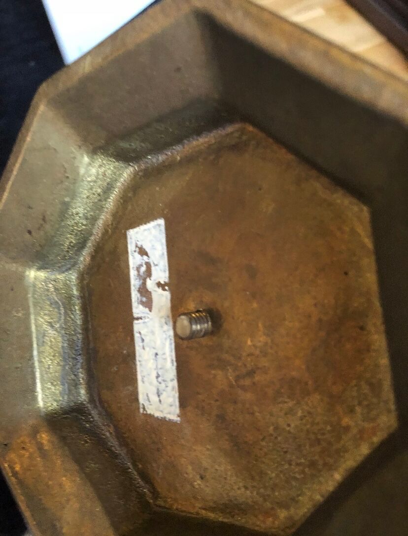 Vintage golden menorah