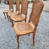 4 Louis XV style chairs cannée