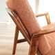 Vintage rust bronze armchair Scandinavian design 1960
