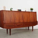 Teak highboard, Danish design, 1960s, production: Denmark