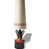 Floor lamp, vintage 70's ceramic enamel