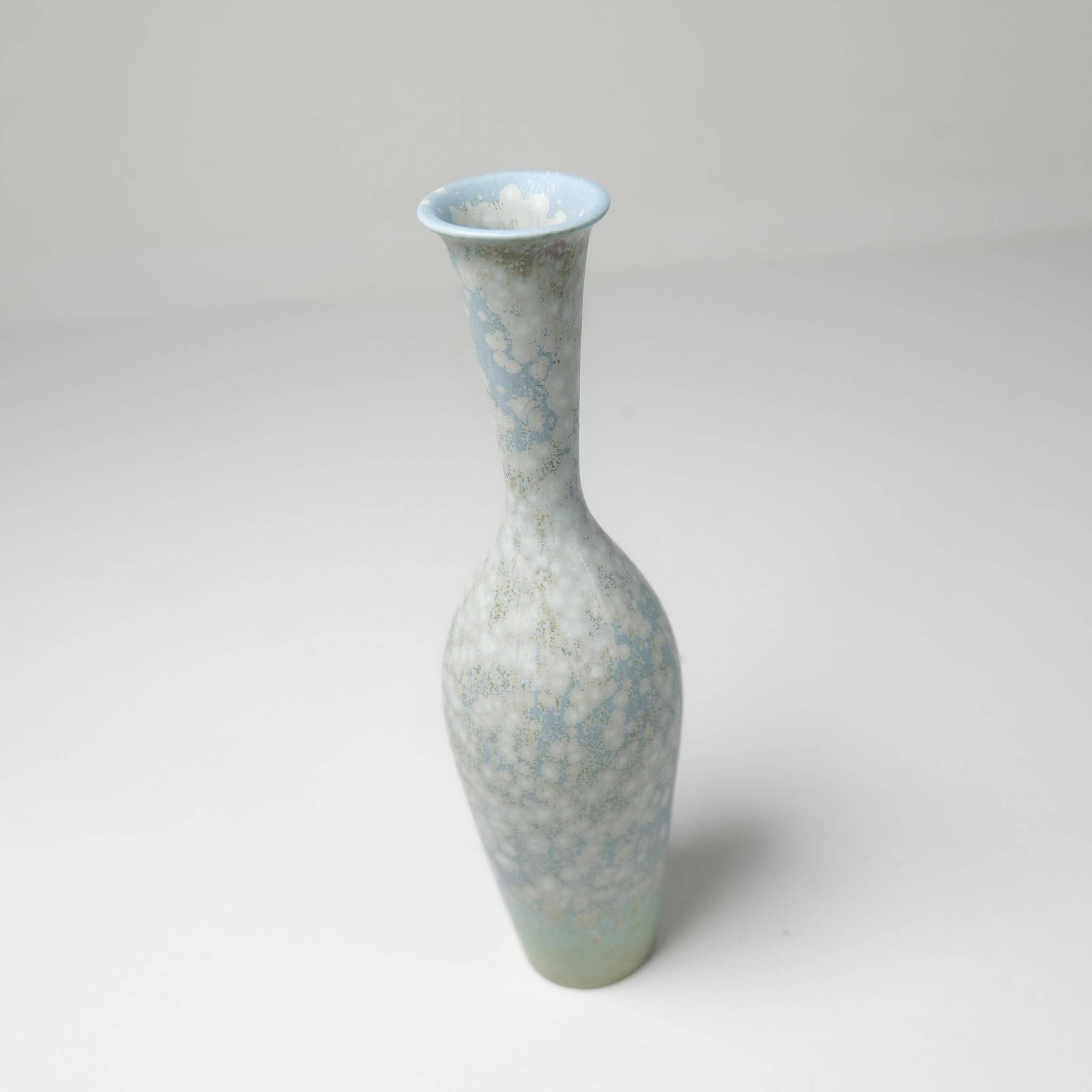 Mid-century modern three-piece ceramic set by Rörstrand, Gunnar Nylund, Sweden, 1950s.