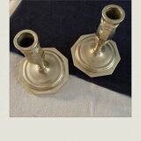 Pair of bronze candlesticks