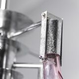 Chandelier 6 lights glass 70