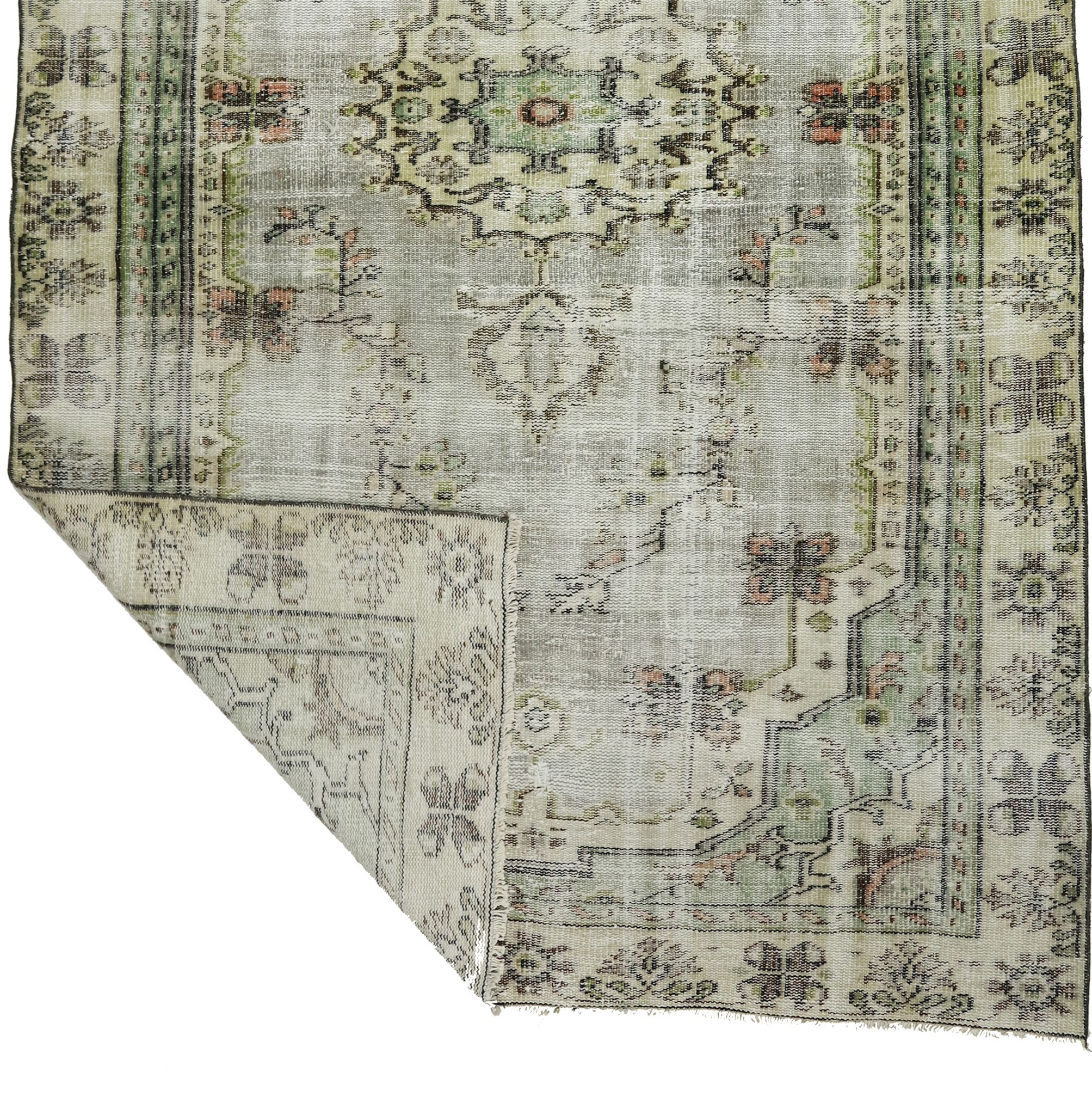Anatolian handmade vintage rug 280 cm x 170 cm