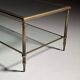 Mid-century glass coffee table