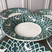 Lot of 6 hollow plates digoin sarreguemines model "leïla" years 30-40