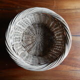 Woven wicker basket