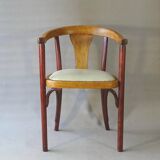 Thonet Art Deco armchair 1930, No. A 967 F, leather saddle.