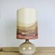 Vintage stoneware ball lamp, ceramic from the 70s