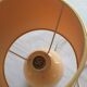 Paire de lampes de chevet globe rose pied doré