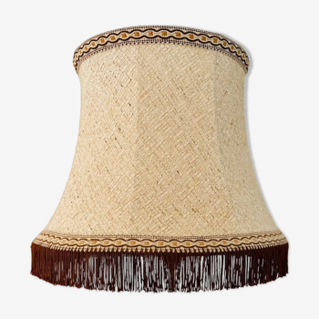 Vintage fringed pagoda lampshade