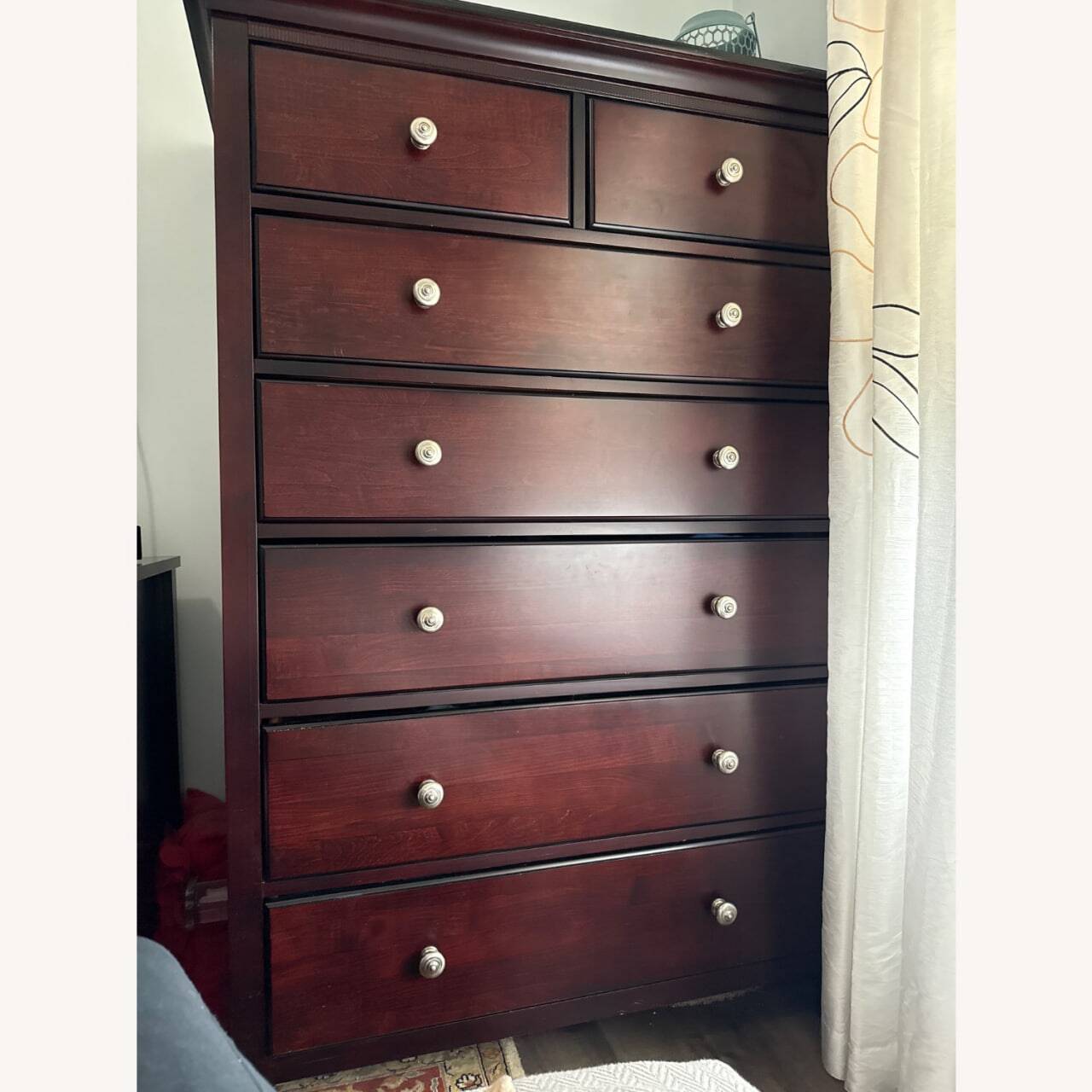 Macy's Murray dark brown wooden chest of drawers