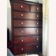 Macy's Murray dark brown wooden chest of drawers