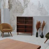 Mid century highboard display cabinet