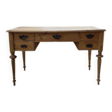 Blonde walnut desk and pine top 1900