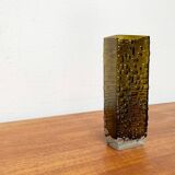 Brutalist bubble glass vase from the German space age mid-century by Emil Funke for Gral, 1960s.