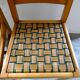 Pair of chairs, sitting in braided wicker, 50 years