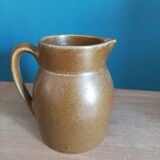 Varnished stoneware pitcher