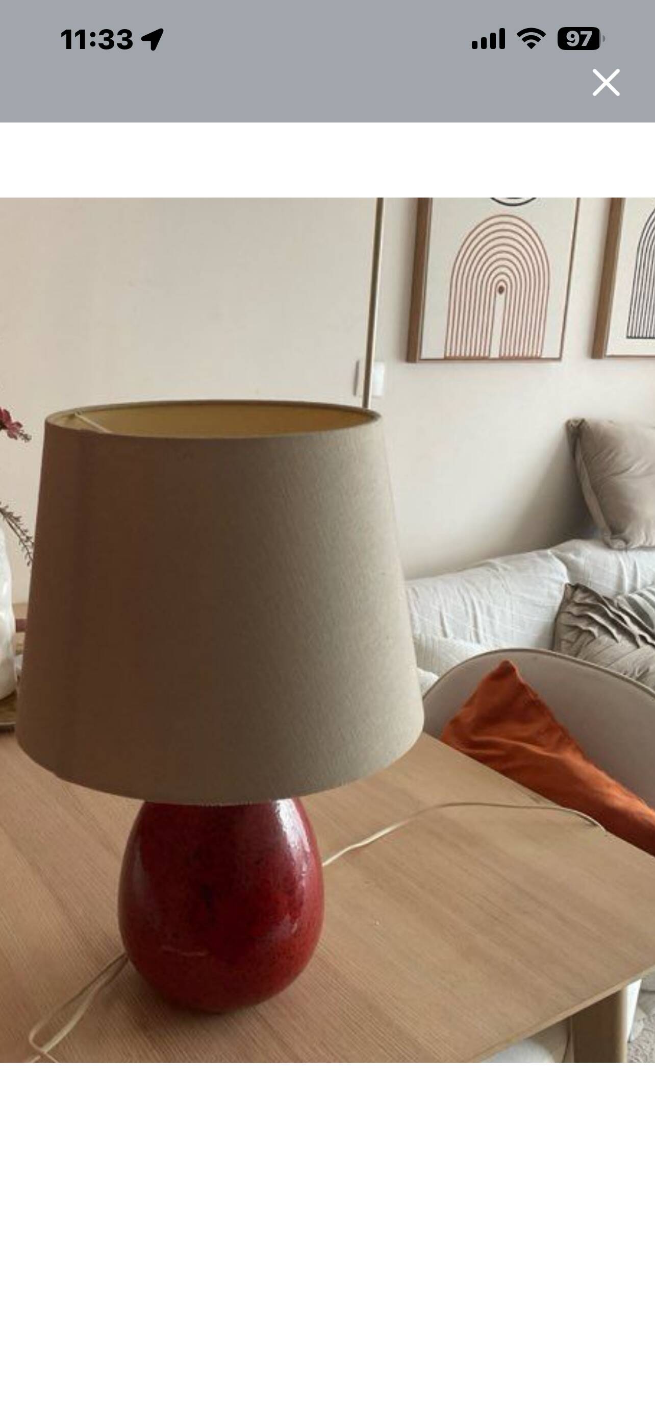 Ceramic ball lamp