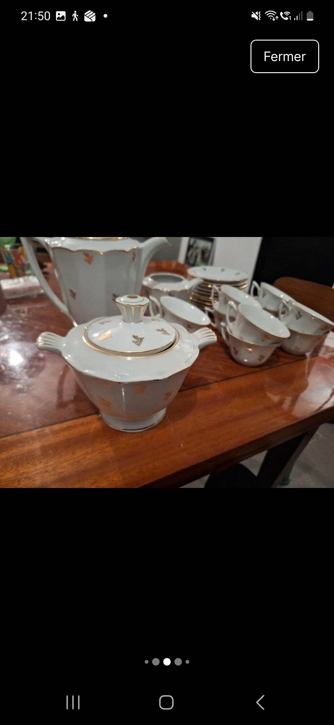 Tea or coffee porcelain service