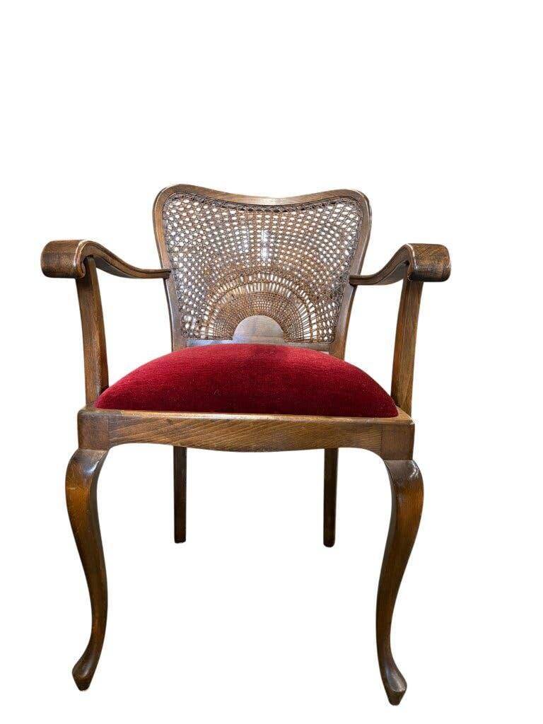 Fauteuil vintage en bois / une place / fauteuil lounge baroque