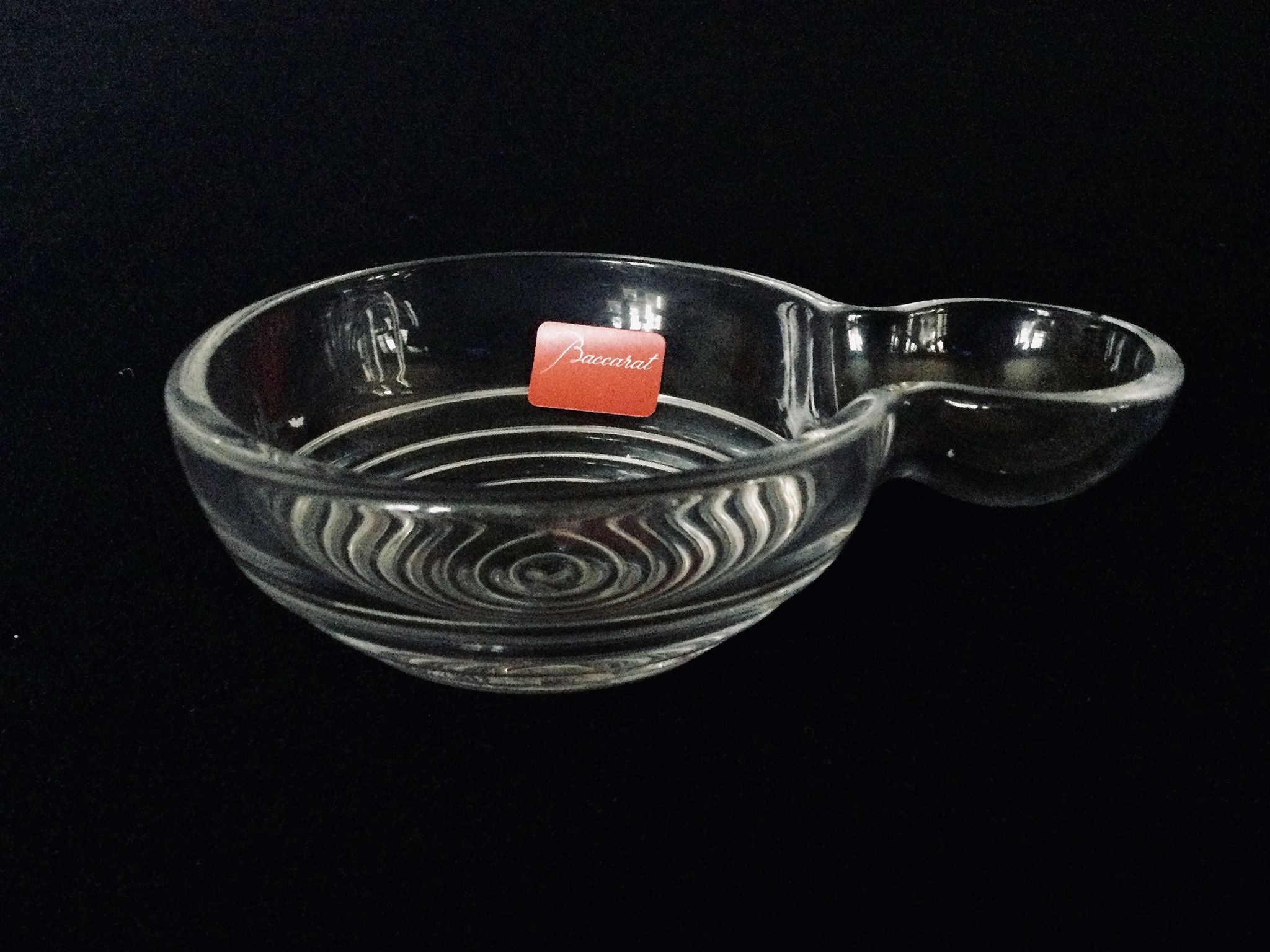 Taste vin cendrier en cristal de Baccarat