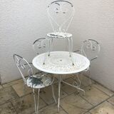 Wrought iron garden lounge