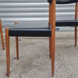 Set of 4 Scandinavian chairs 1970