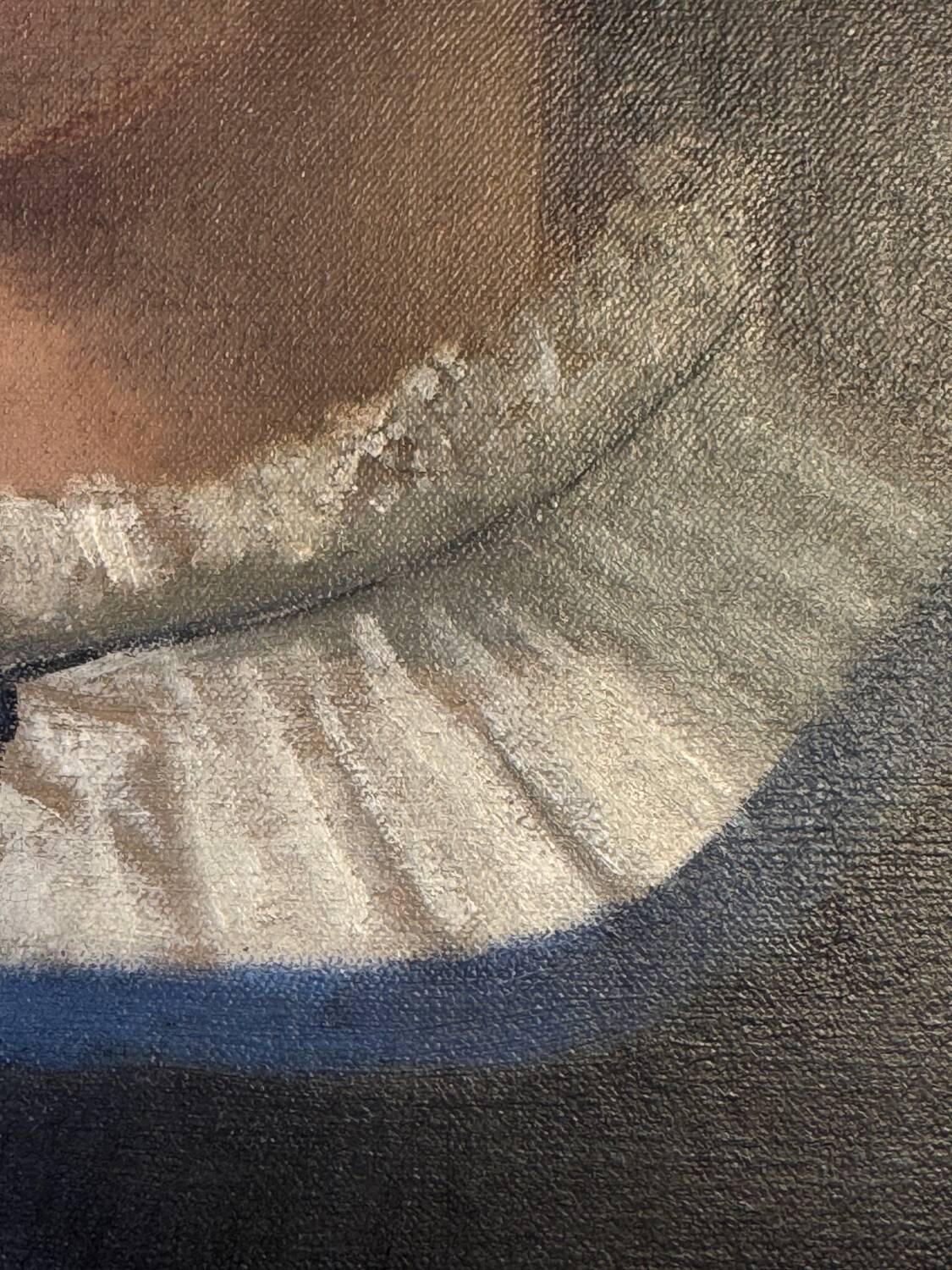 Oil on canvas portrait of a young girl, early 20th century