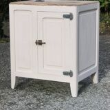 Old bistro icebox in solid oak - Small sideboard
