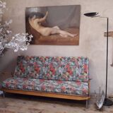 Scandinavian 3-seater convertible sofa bed, click-clack bench